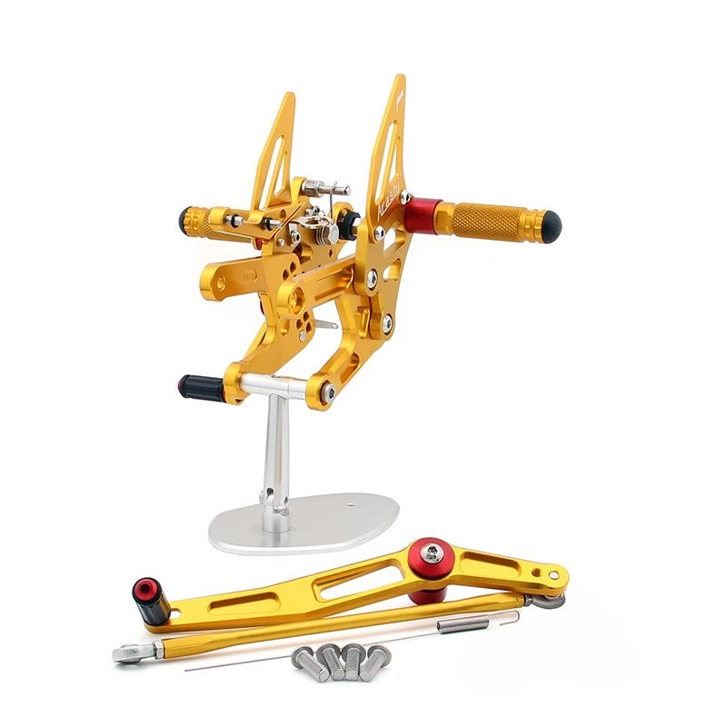 Rearsets Footpegs Pedals for Yamaha YZF-R6 (2006–2016) Gold T9