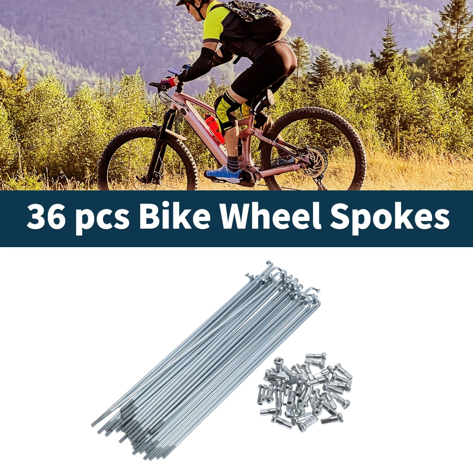 Bicycle Spokes Nipple Set 159mm 45 Steel Galvanized Universal (Universal)