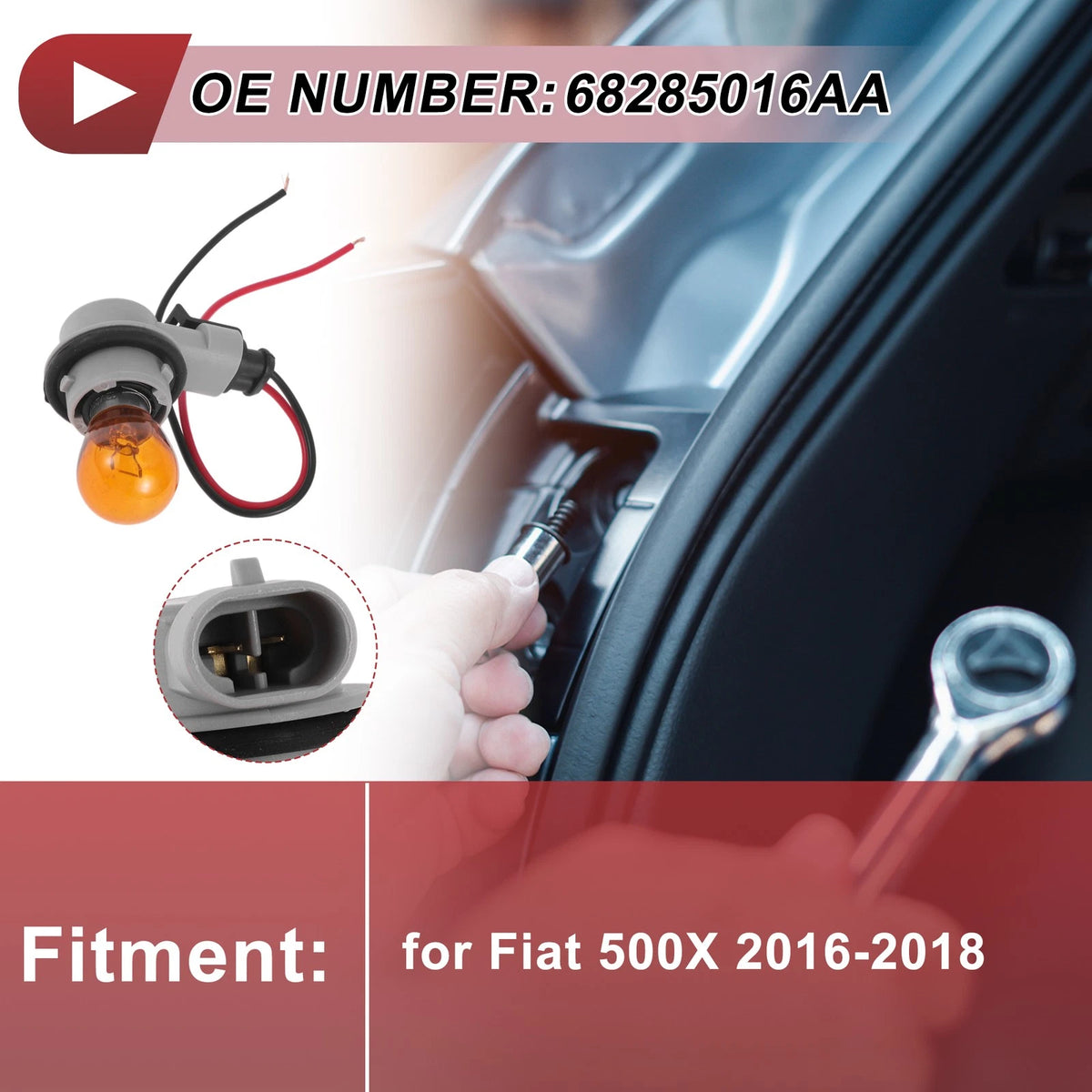 Tail Light Socket Wiring for Fiat 500X (2016–2018) No.68285016AA