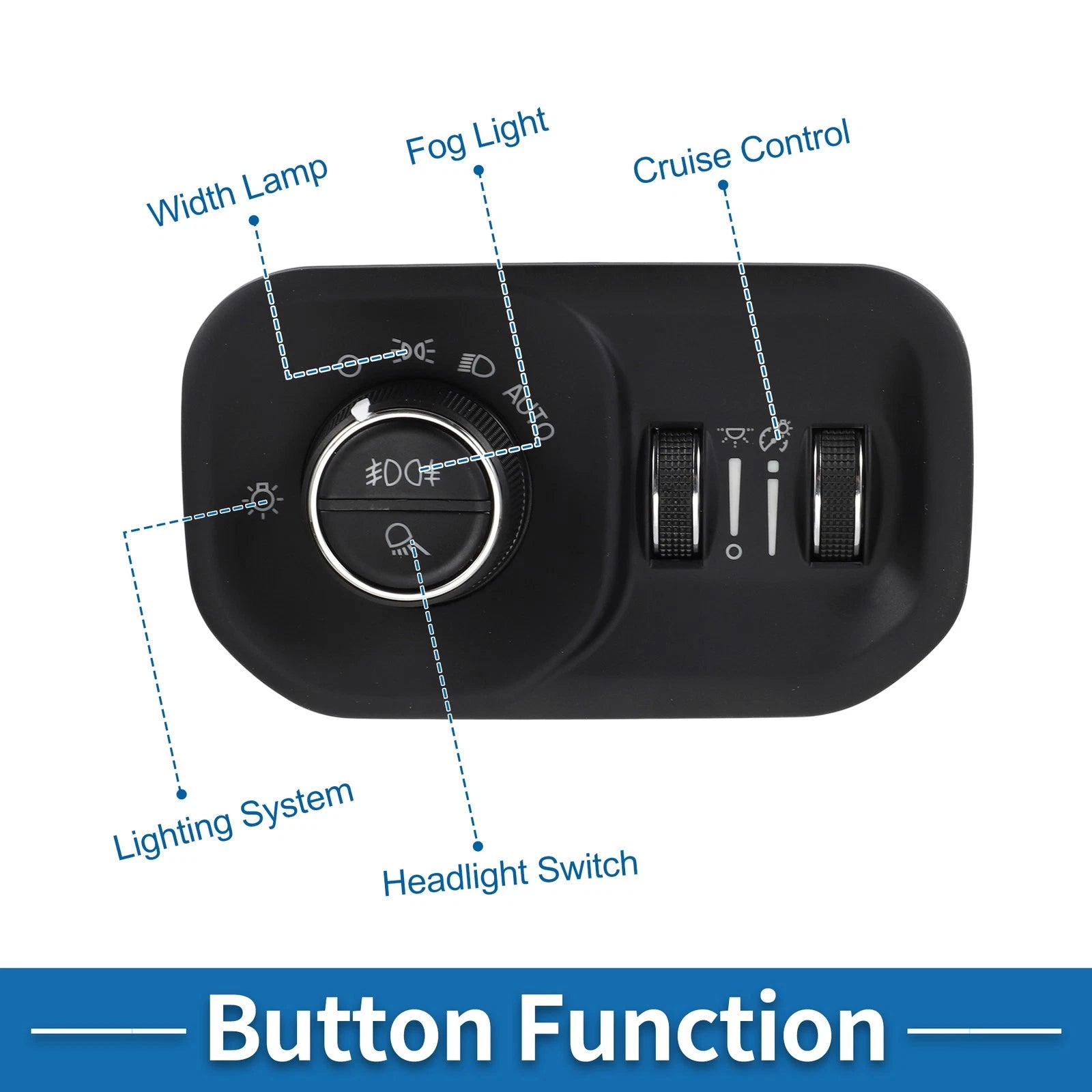 Headlight Switch for Ram 1500 (2019) - 68156064AA/68156064AB/68156064AC/HLS177