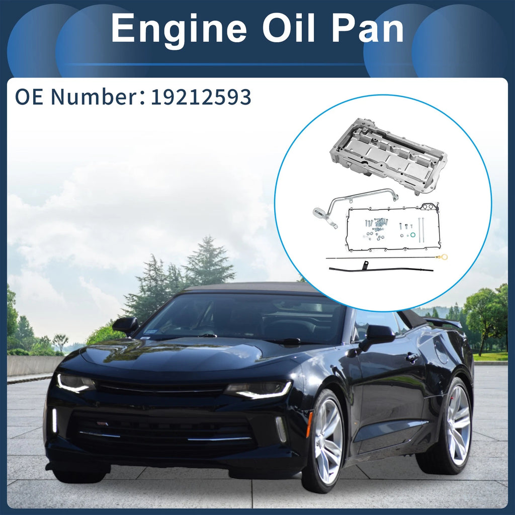 Engine Oil Pan Replacement for Chevrolet Camaro (1967–1987) Aluminum