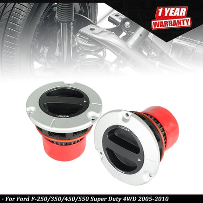 2X Front Auto Locking Hub for Ford F-250/350/450/550 Super Duty (2005–2010)