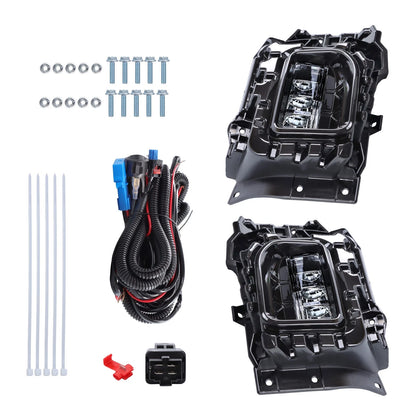 Fog Lights with Switch & Wiring Harness for Chevy Silverado 2500HD 3500HD (2024–2025)