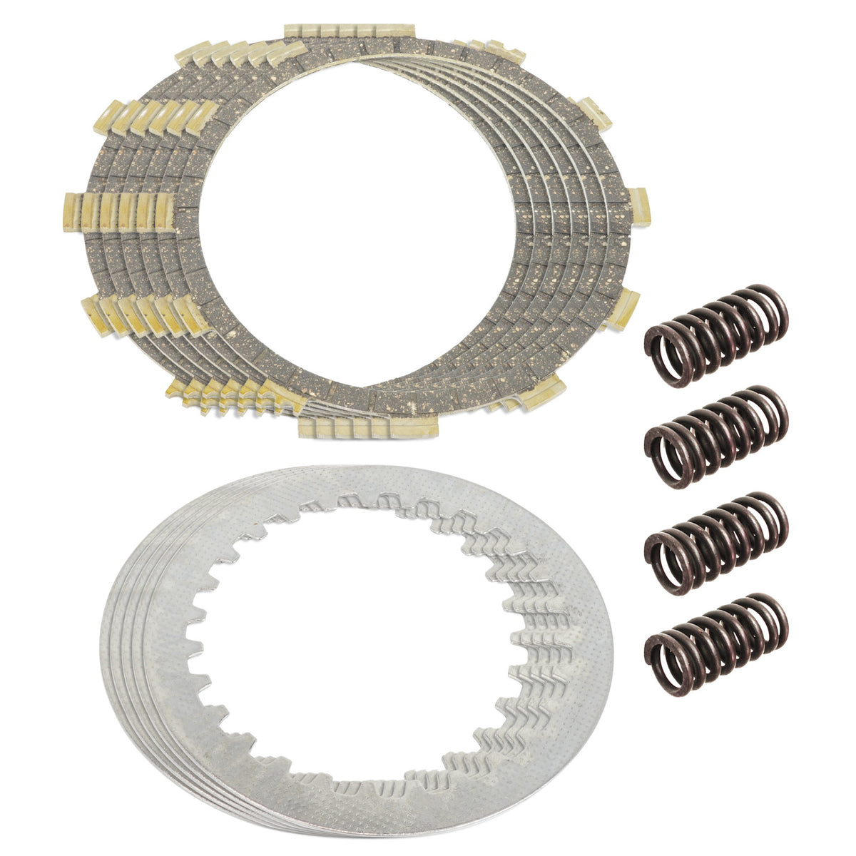 Clutch Friction Steel Plates and Springs Replacement for Yamaha SR250 (1980–1983)