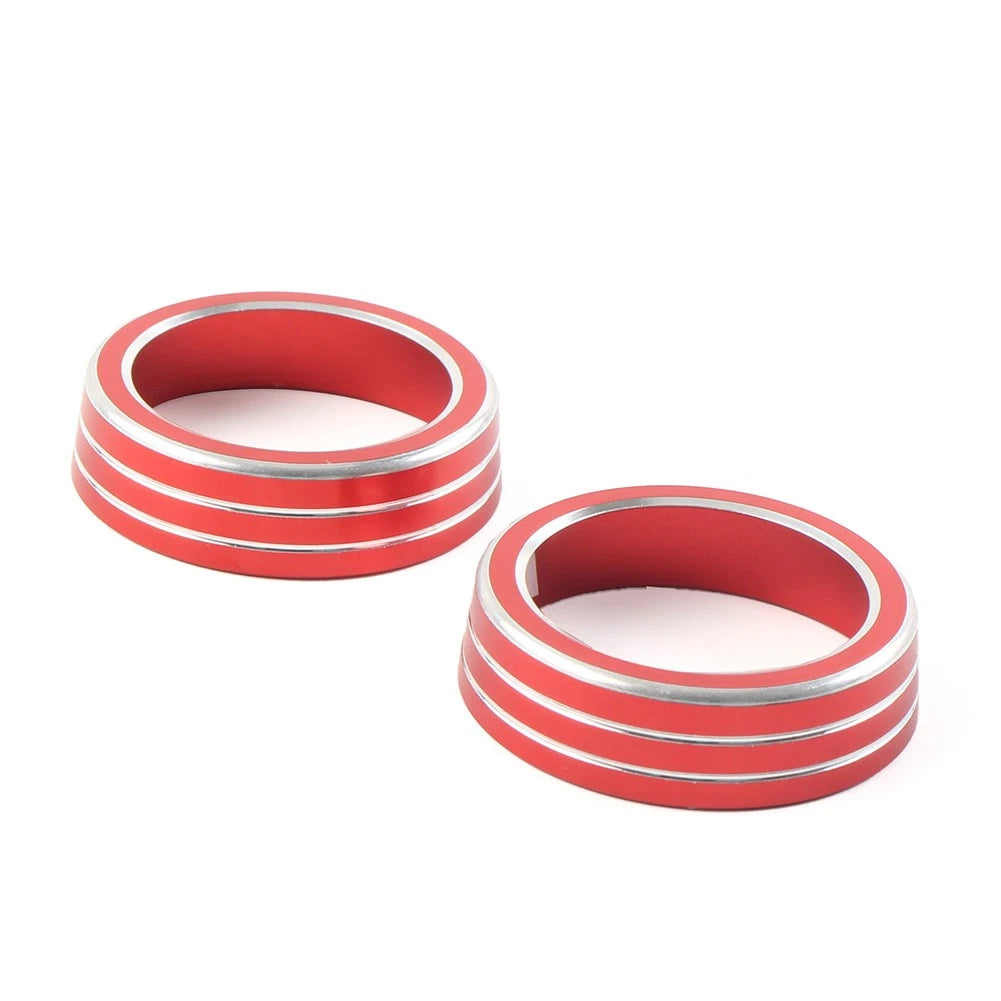 AC Climate Switch Knob Ring Cover Trim for Honda Civic (2016–2021) Red