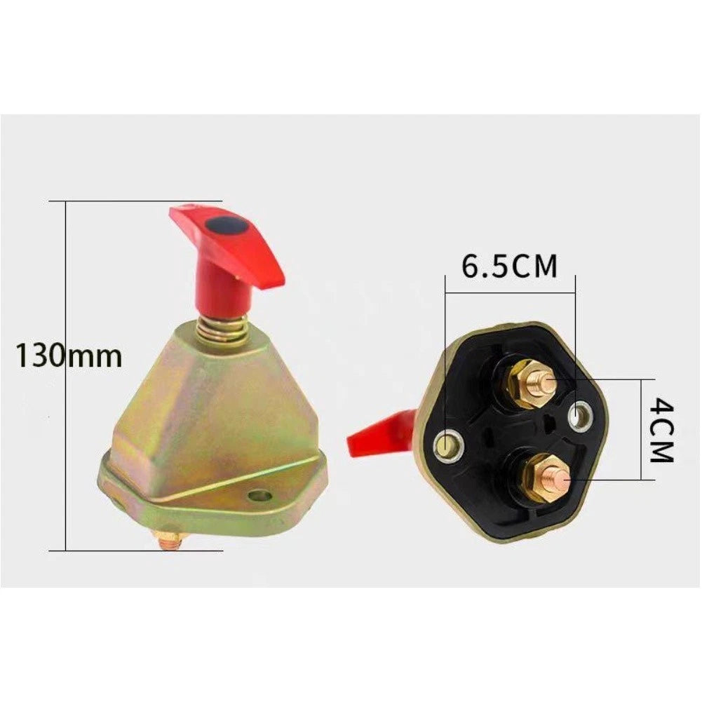 Manual On Off Switch for Car Electrical Systems 0V to 24V Zinc Alloy