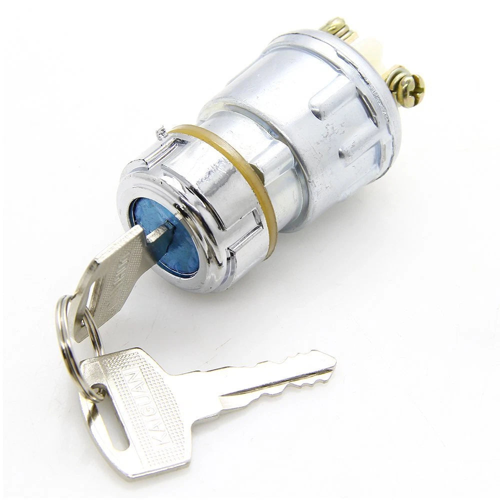 Ignition Switch Lock for Universal 12-Volt (Flush Mount, 2-Key, 3 Position)