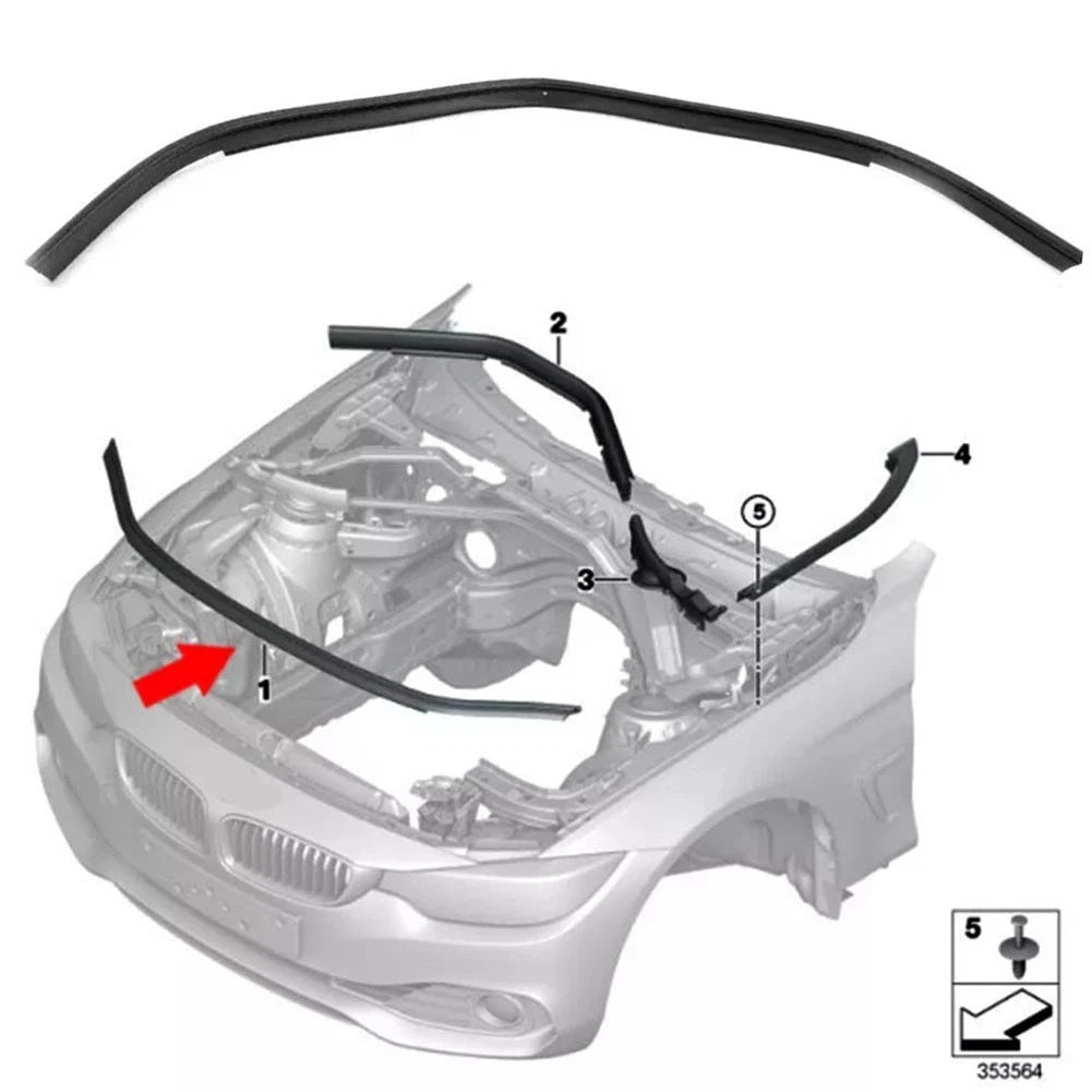 Hood Protection Strip for BMW