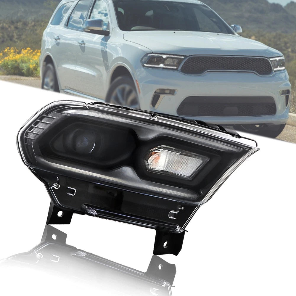 Right Side LED Black Headlight for Dodge Durango (2021–2023)