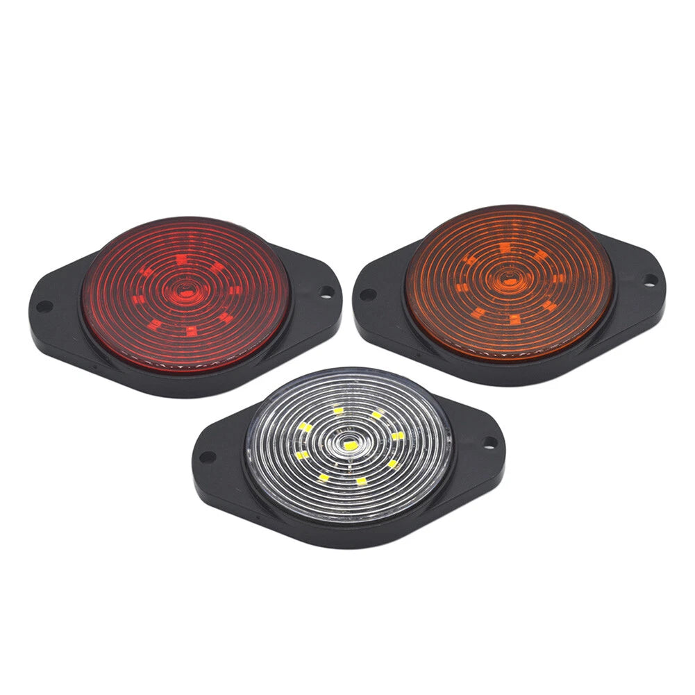 Round 9 LED Side Marker Lamp for Car Bus Truck Trailer (Fits )