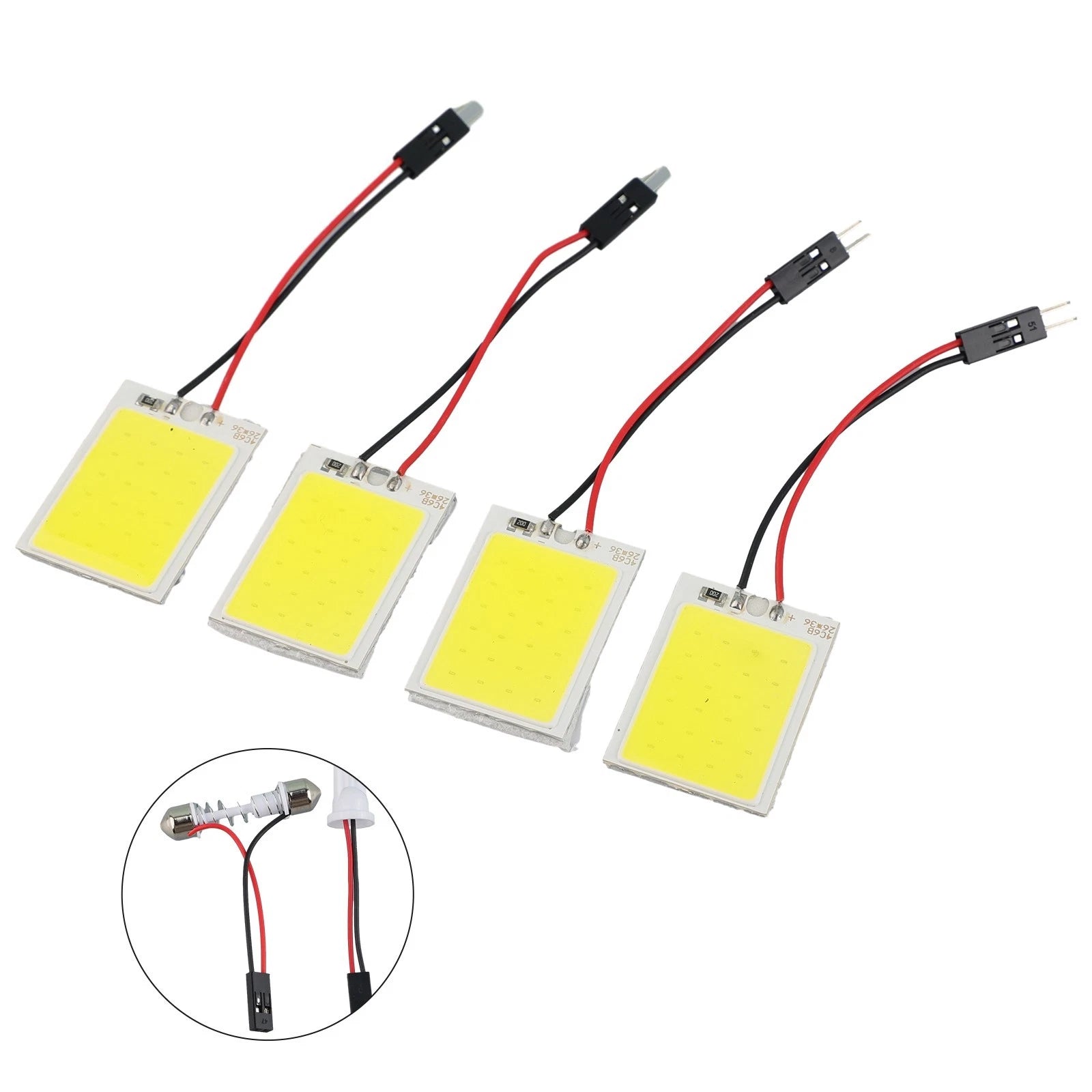 24SMD-COB LED Panel Light for Car Vehicle Interior (HID, Dome, Door)