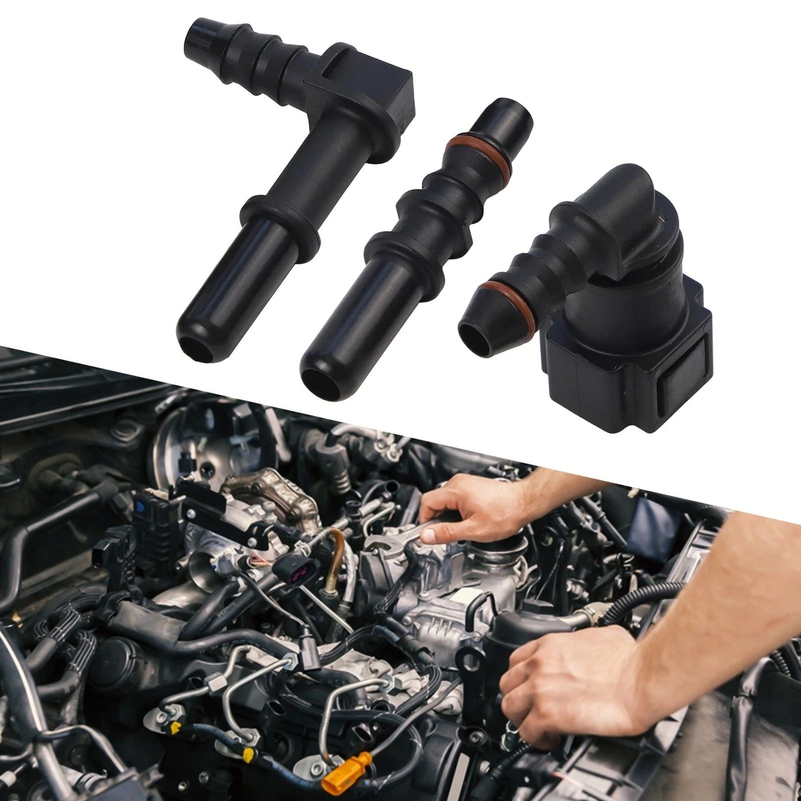 Smooth Fuel Line Hose Coupler for (7-89mm ID6)