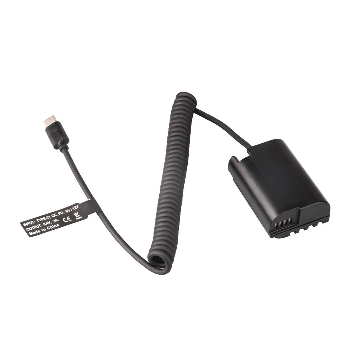 USB-C to DMW-BLK22/DCC17 Dummy Battery Power Cable for Panasonic GH3 (2012–2013)