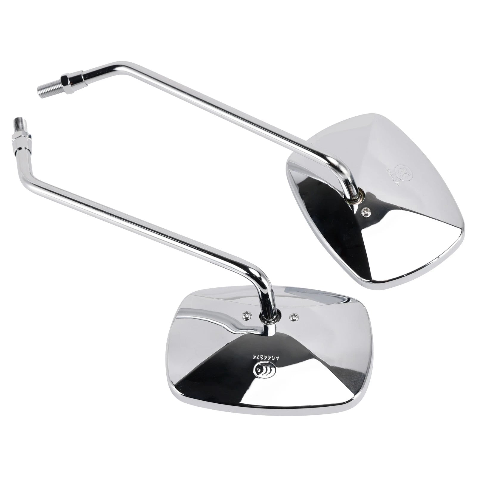 Set of 2 Chrome Rear View Mirrors for Piaggio Beverly 125 250 GT (2004–2008)