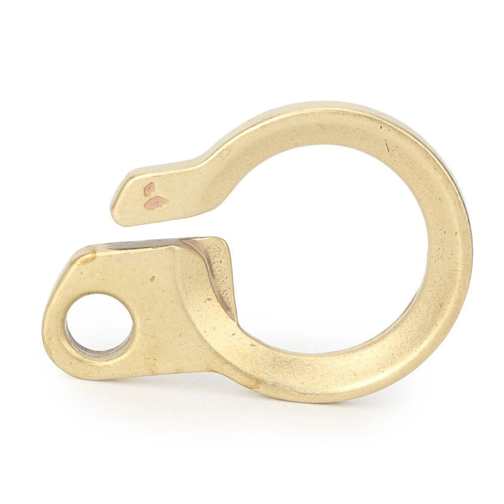 Key Chain Carabiner Bottle Opener Tool Solid Brass Gold