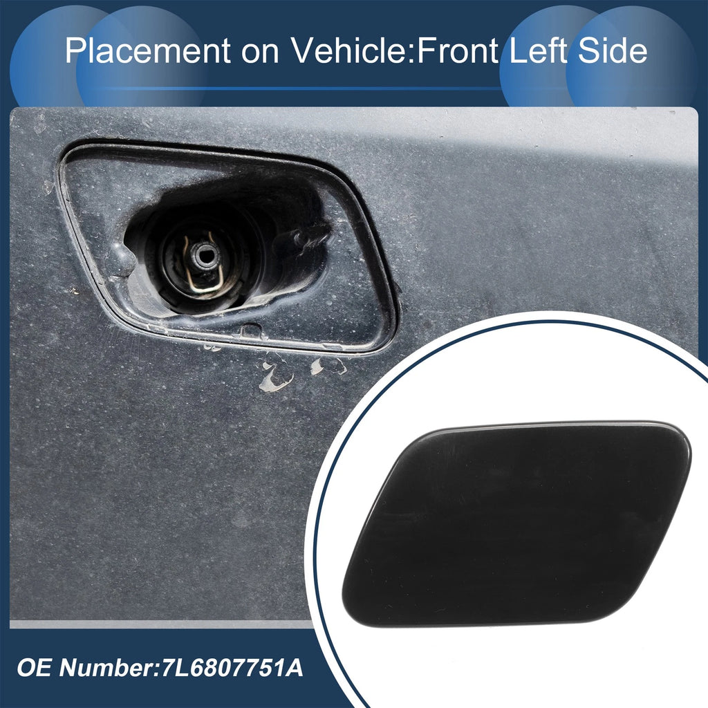 Front Left Washer Nozzle Cover Cap Replacement for Volkswagen Touareg 7L (2002–2006)