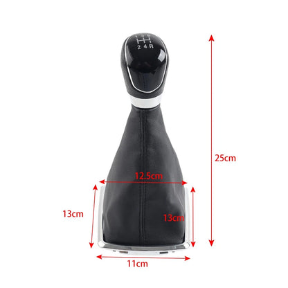 1x Shift Gear Knob for Ford Focus MK2 (2005–2012) 5 Speed Leather Boot