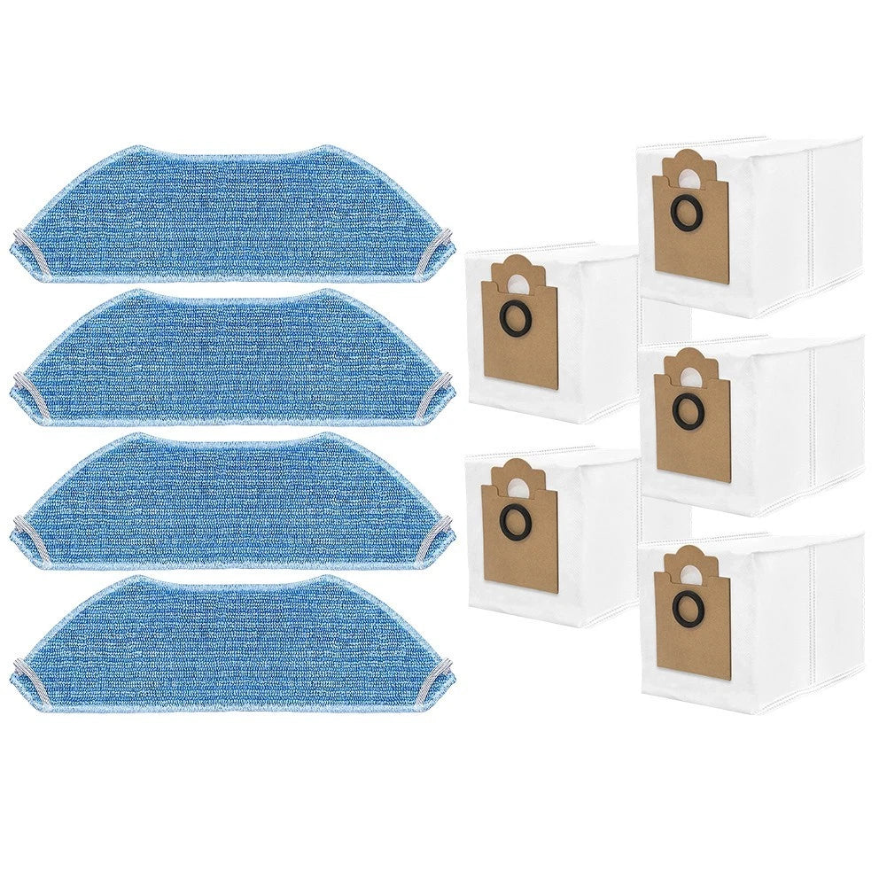 Set of 4 Microfiber Cloths for Robot Dust Bags