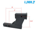 Adjustable Hitch Adapter 2 Inch Receiver for Universal Vehicles (7500LB)