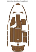EVA Foam Teak Decking Flooring for Malibu 23 LSV (2014)