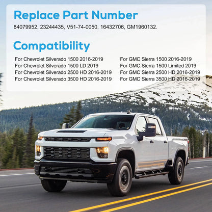 Rear View Backup Camera for Chevrolet Silverado GMC Sierra (2016–2019) 84079952
