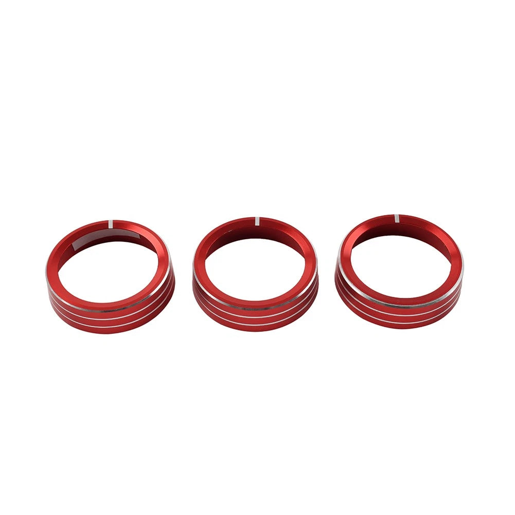 Red AC Switch Control Knob Ring for Kia Cerato K3 Forte (2017–2018)
