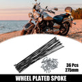Bicycle Spokes Replacement Kit 36 Pcs 14G 275mm with Nipples for Most Bikes