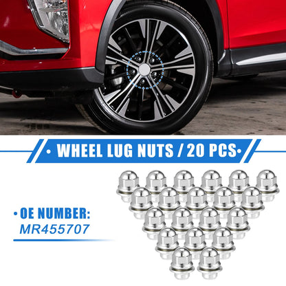 Wheel Lug Nuts Set of 20 for Mitsubishi Endeavor Outlander (M12x1.5) (2006–2017)
