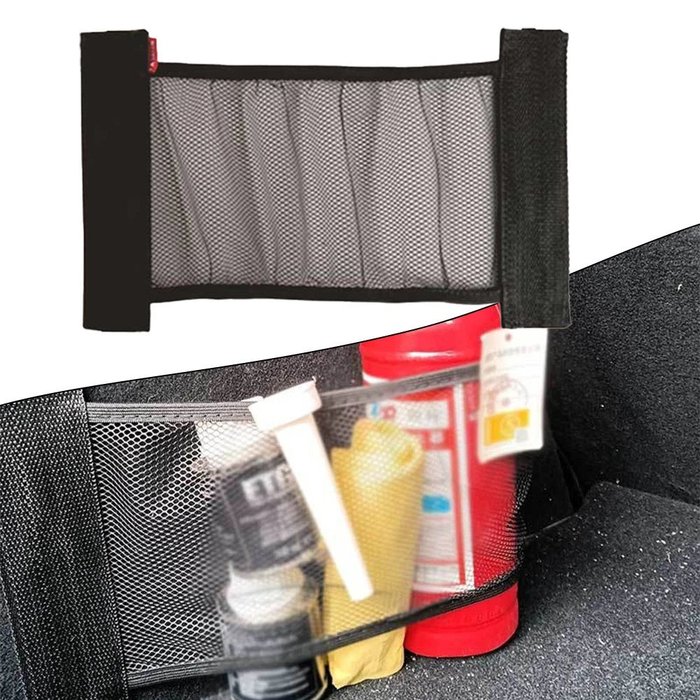 Cargo Storage Net for Car (20x35cm) - Black Mesh Organizer Holder