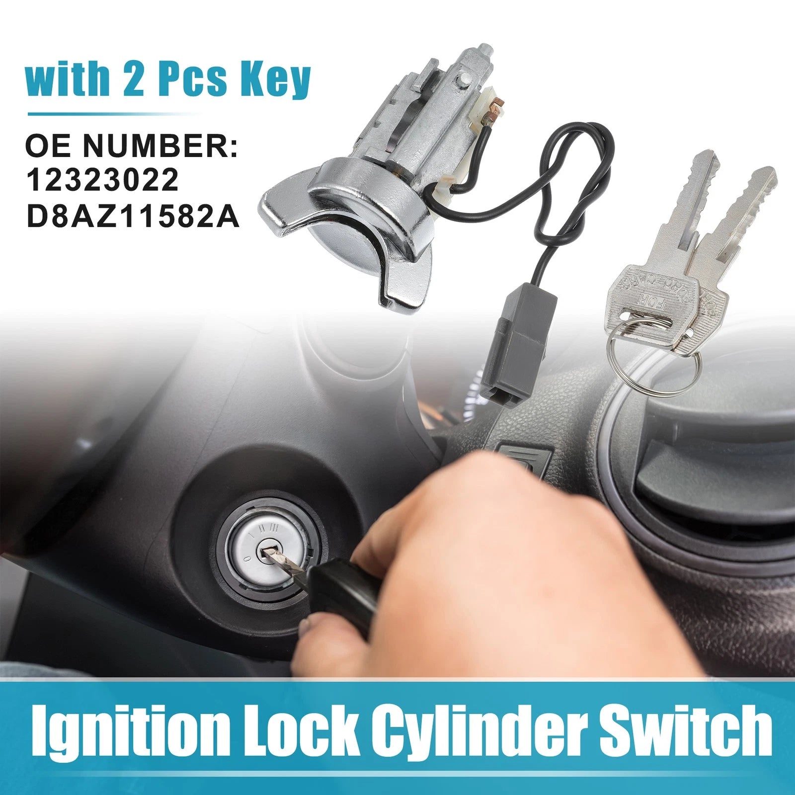 Ignition Lock Cylinder Switch Assembly for Ford Bronco (Year Range)