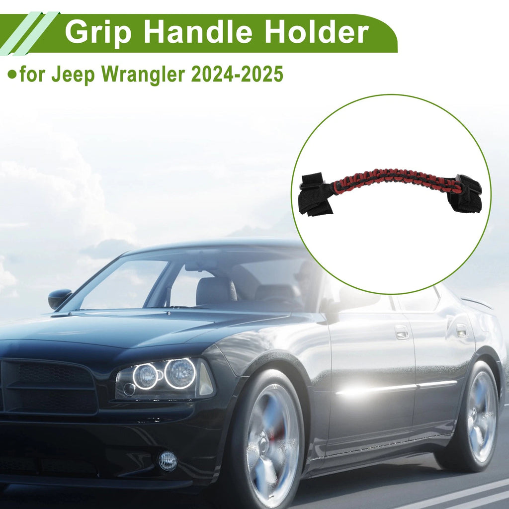 Roll Bar Grab Handles for Jeep Wrangler (2024–2025) Red