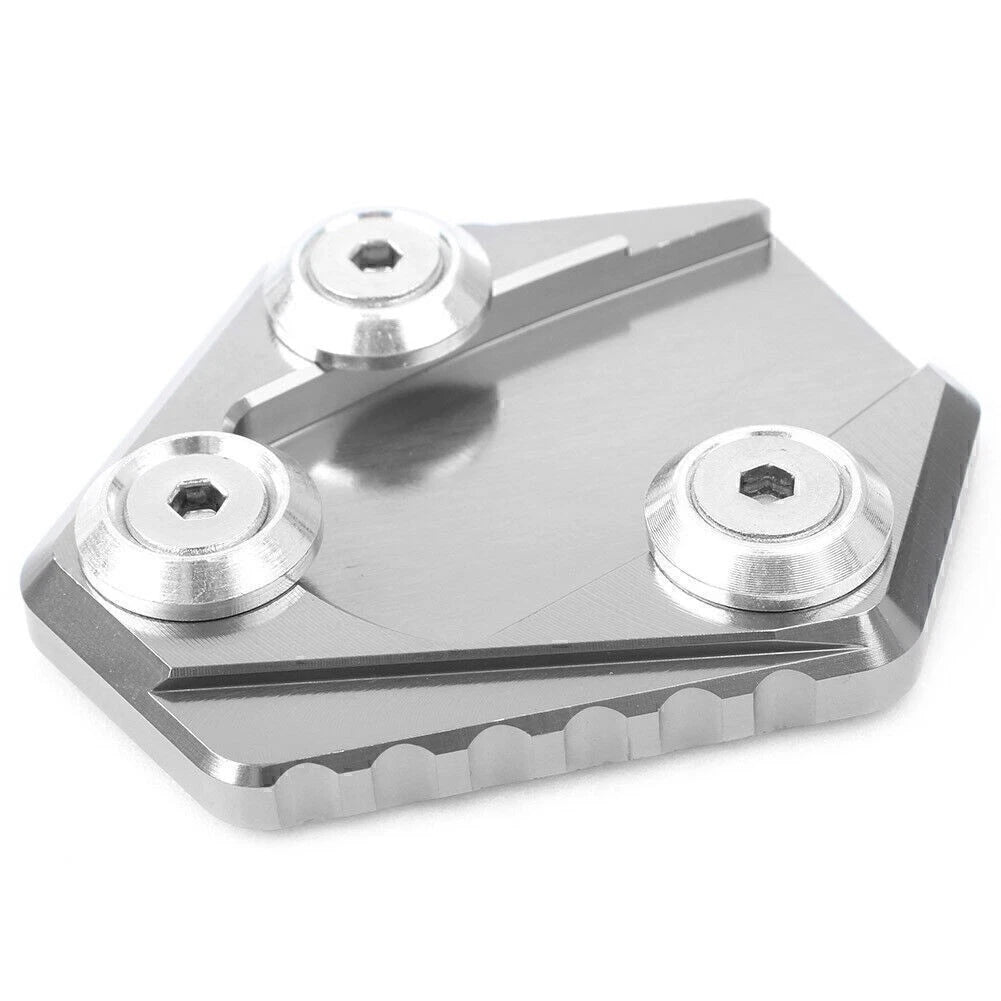 Kickstand Side Stand Plate Extension for Honda Grom MSX 125 (2013–2021) Silver