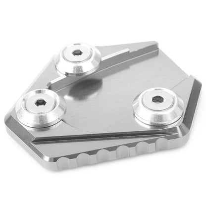Kickstand Side Stand Plate Extension for Honda Grom MSX 125 (2013–2021) Silver