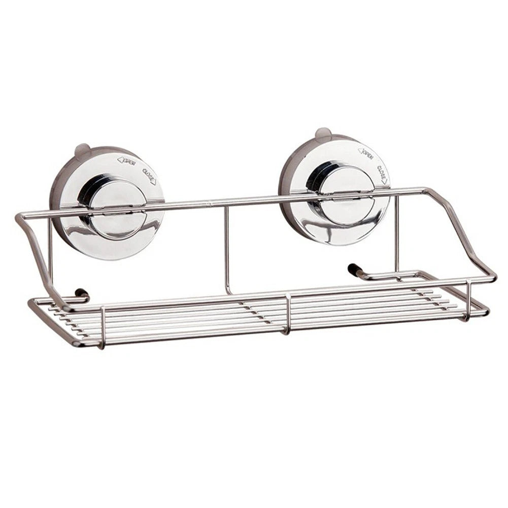 Suction Cup Rack for Bath Items Storage (No Drilling)