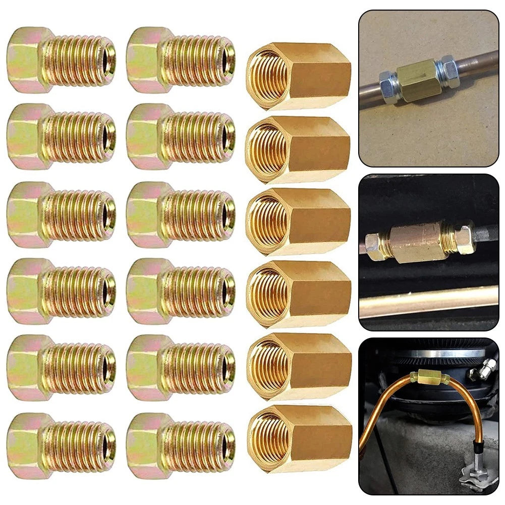 18-Piece Brake Pipe Fitting Set for Automotive Applications