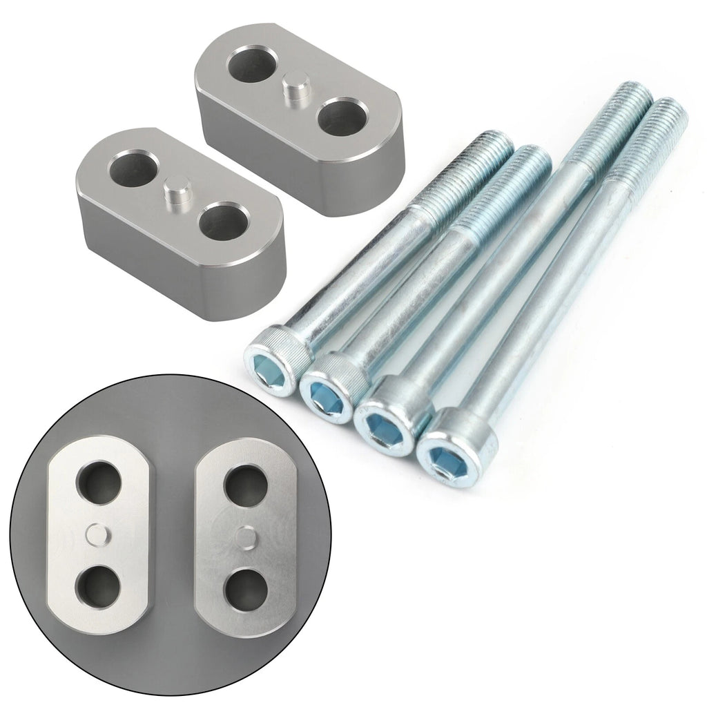 Silver Bar Risers 20mm Rise for Tiger 800/1200 Explorer (2012–2020) T9