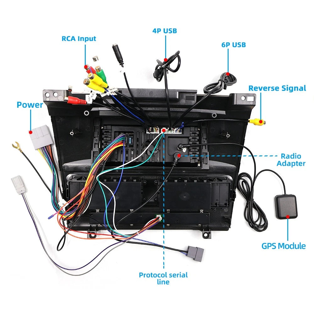 12.3'' Car Stereo GPS Head Unit for Nissan Tiida Versa (2004–2012)