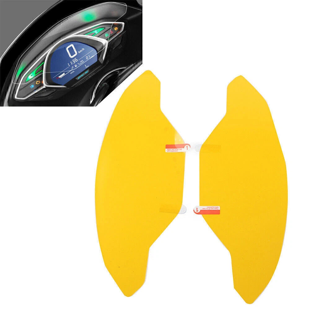 2X Clear Speedometer Dashboard Screen Protector Film for Honda PCX150 (2018–2020)