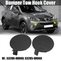 Tow Hook Cover Front Bumper Pair Replacement for Toyota RAV4 (2016–2018)