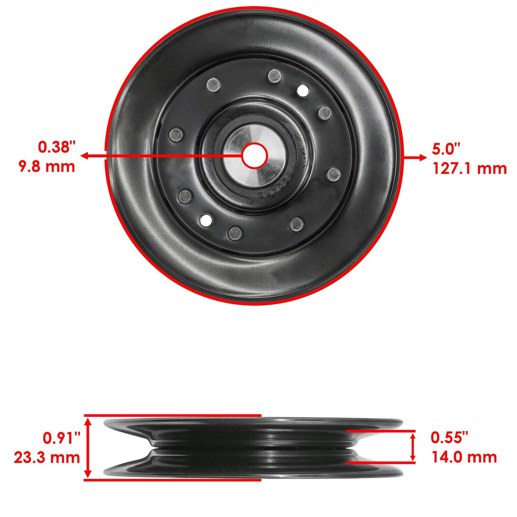 Caltric Deck Pulley Replacement for John Deere X300 X304 (2000–2004)