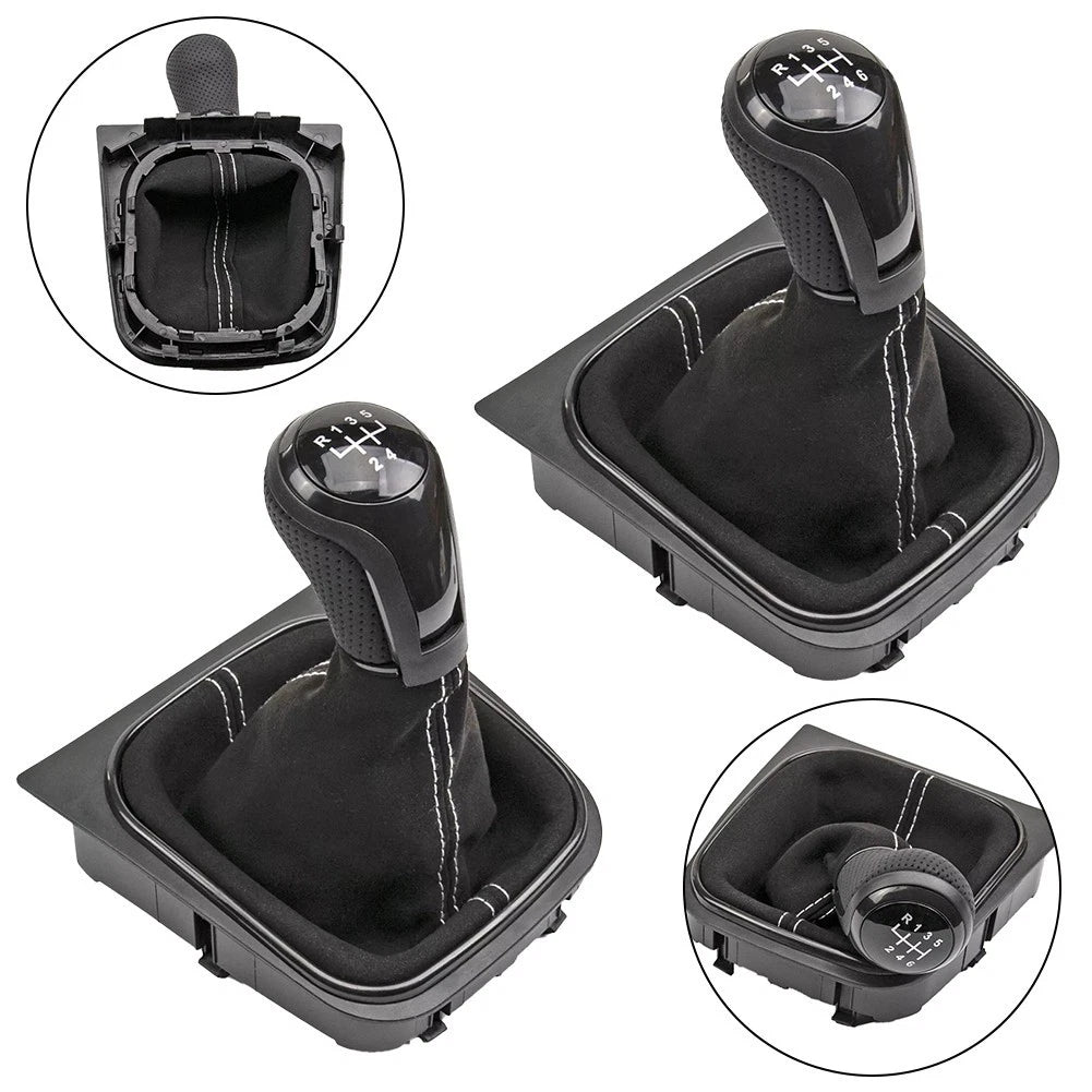 Aesthetic Upgrade Leather Gear Shift Knob Boot for For Golf and For Jetta