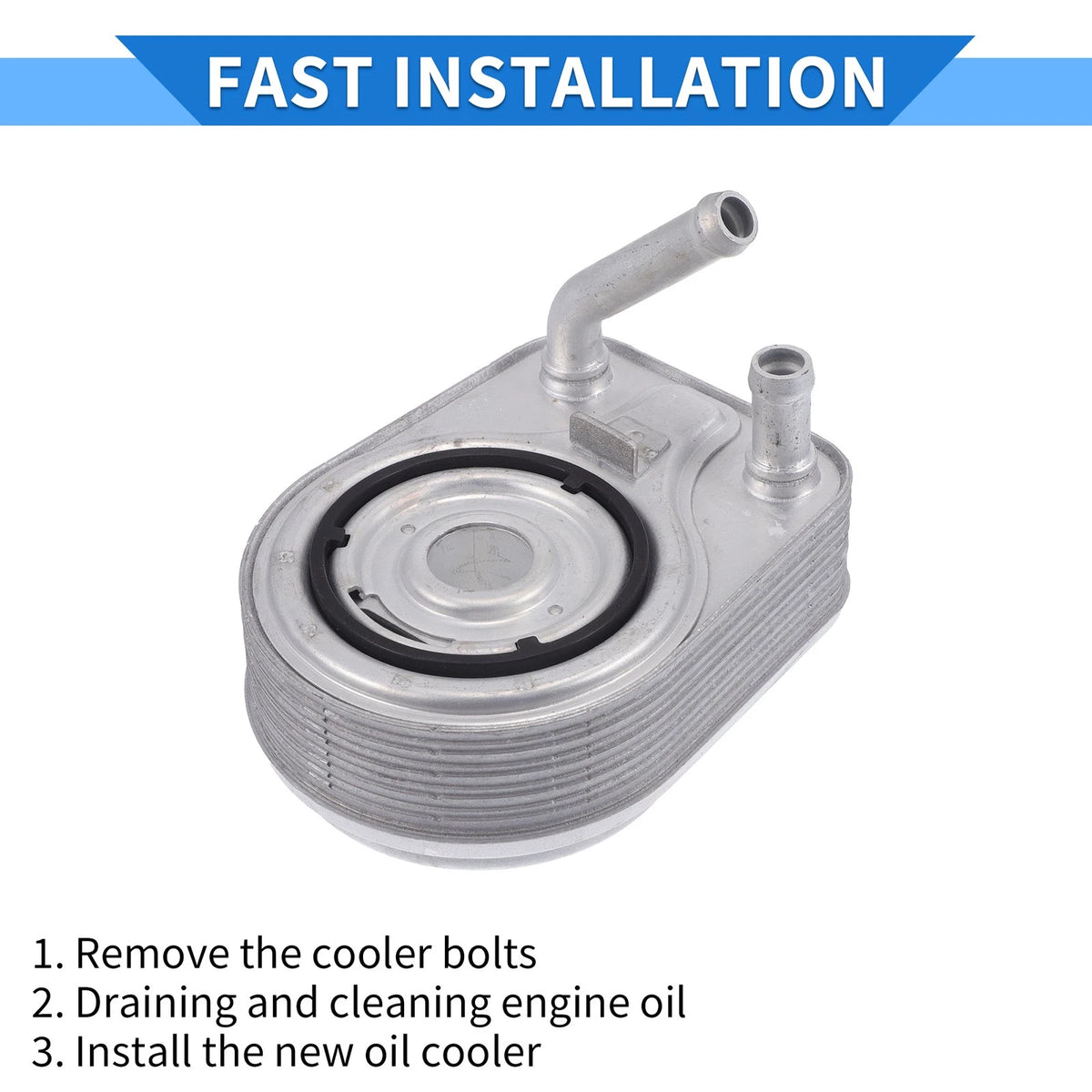 Engine Oil Cooler with Seals Replacement for Hyundai Tucson Kona (2018–2024)