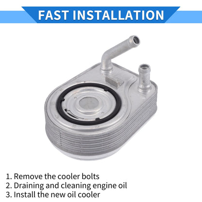 Engine Oil Cooler with Seals Replacement for Hyundai Tucson Kona (2018–2024)
