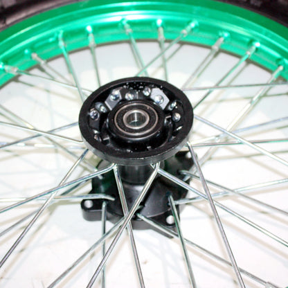 12mm Front + 12 Inch Rear Wheel Rim Tire for PIT PRO Dirt Bike (14")
