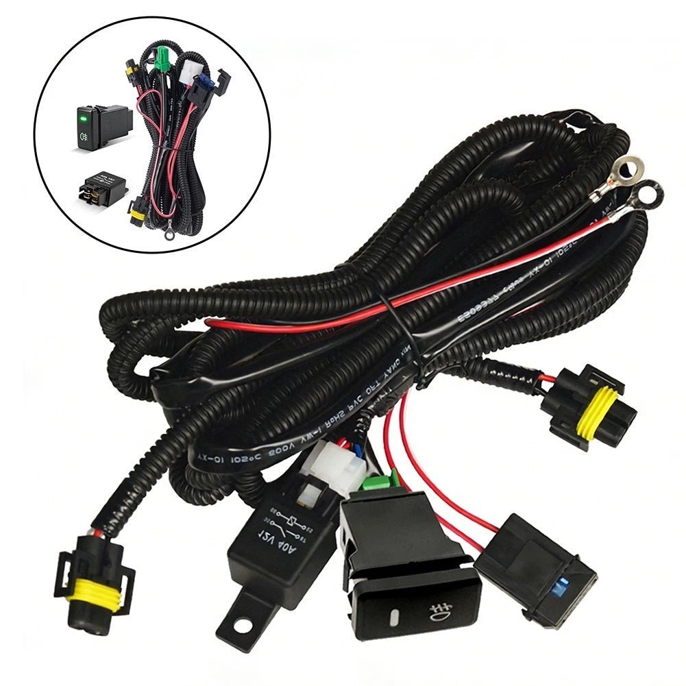 Fog Light Harness Kit for Toyota (67 Inch, Includes Relay Switch)