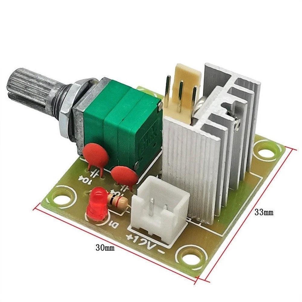 LM317 Adjustable Power Regulator for Fan Control (1.25V to 12V Output)