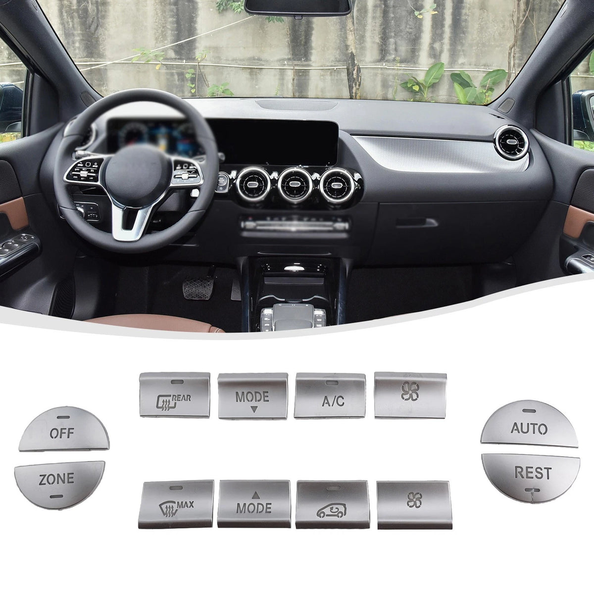 Air Conditioning Buttons Trim for Mercedes C117 X156