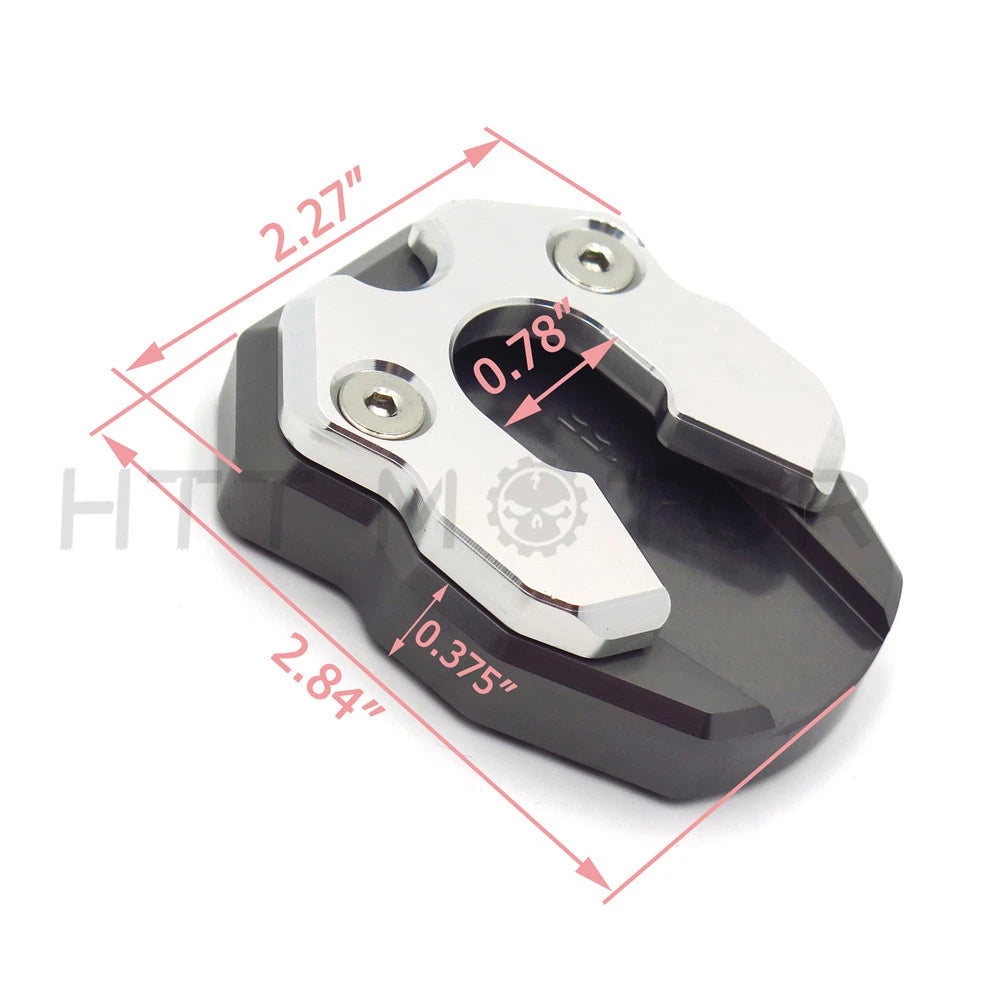 Side Pad Kickstand Extension Plate for Yamaha N-MAX155 (2015–2018) Gray