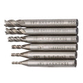 End Mill Drill Bit Tool Set of 4 (2-6mm) 4 Flute