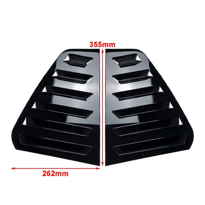 Set of 2 Rear Window Side Vent Shutter Louvers for VW Golf MK7 MK7.5 (2014–2019)